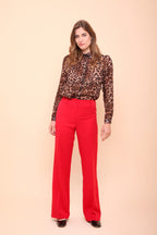 Blouse femme imprimé léopard