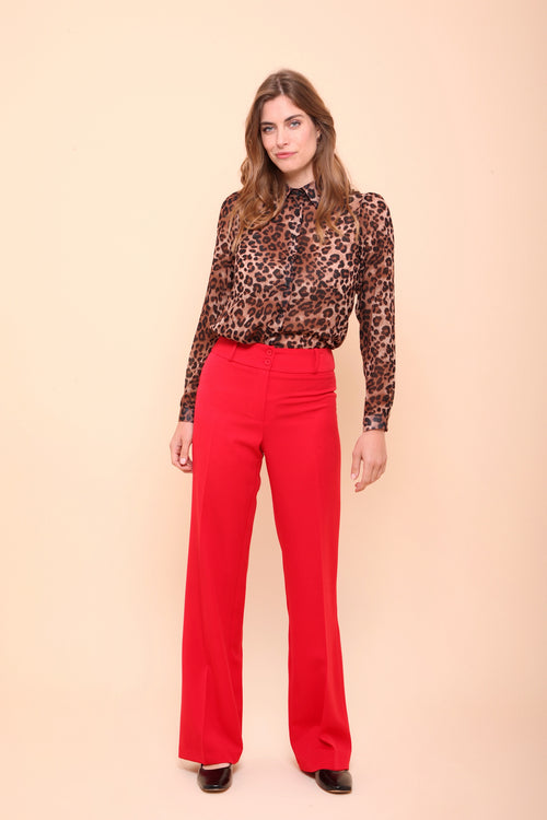 Blouse femme imprimé léopard