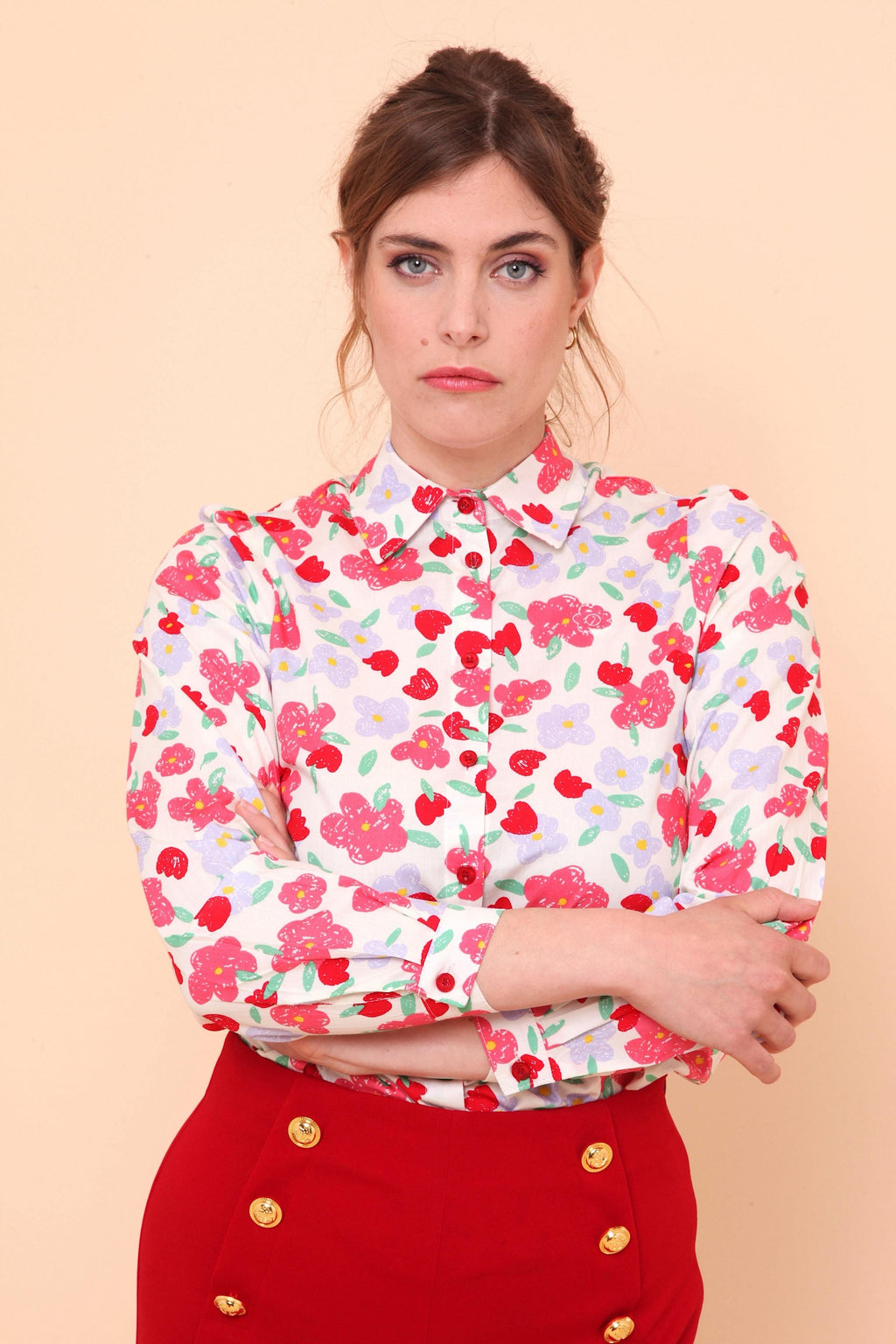 Blouse Élégante Manches Longues