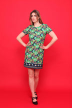 Robe Motif Floral Rétro Années 70