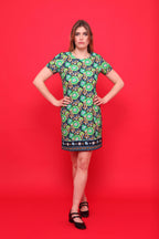 Robe Motif Floral Rétro Années 70