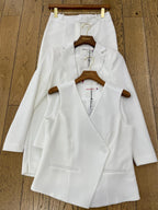 Ensemble tailleurs 3 pièces I Pantalon droit, gilet sans manches, veste blazer