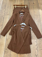 Ensemble tailleurs 3 pièces I Pantalon droit, gilet sans manches, veste blazer