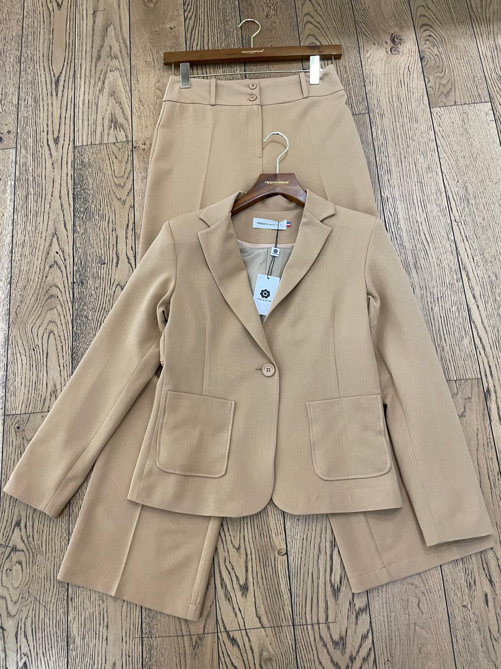 Tailleur Pantalon Femme Long | Blazer et Pantalon Droit Épuré